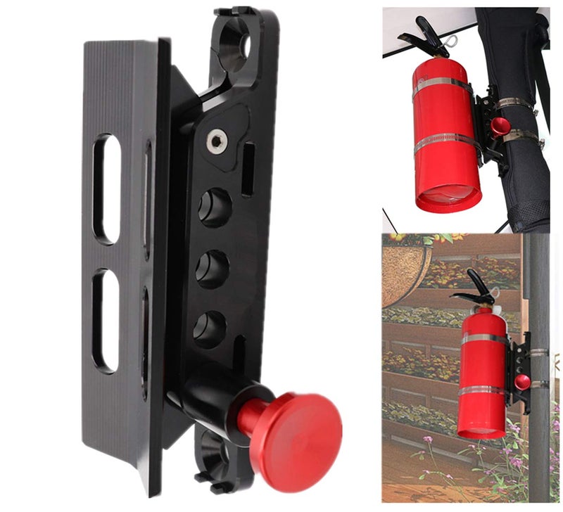 AUFER Vehicle Universal Quick Release Roll Bar Fire Extinguisher Mount Holder Compatible with for Jeep Wrangler Gladiator Ford Bronco UTV Polaris RZR Can Am ATV,Adjustable, Aluminum - Image 1